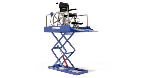 Hydraulic scissor lift for DP