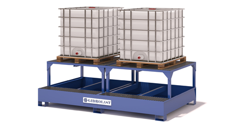 Collection tanks with raised part
