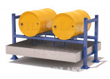 Zinc-plated collection tank for tubular drum carrying container Gidrolast VRZ001
