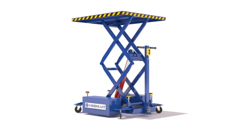 Scissor lifts truck